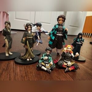 Anime Character Figurine Set
